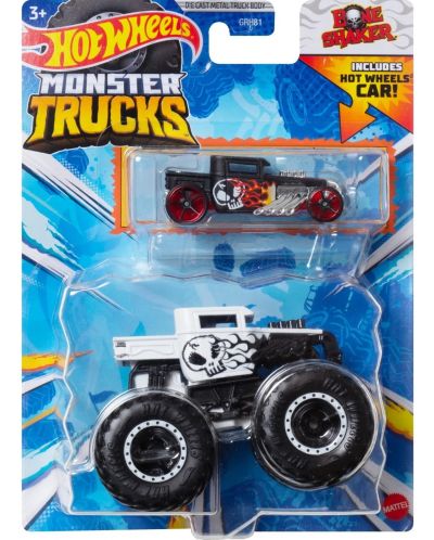 Buggy Hot Wheels Monster Trucks - Bone Shaker, s autićem - 1